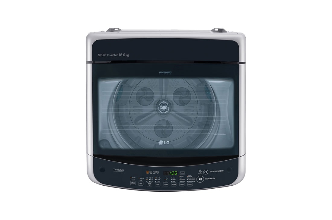 LG Lavadora Carga Superior 18kg Smart Inverter, Smart Motion, TurboDrum™, Color Gris, WT18DSBP, WT18DSBP, thumbnail 3
