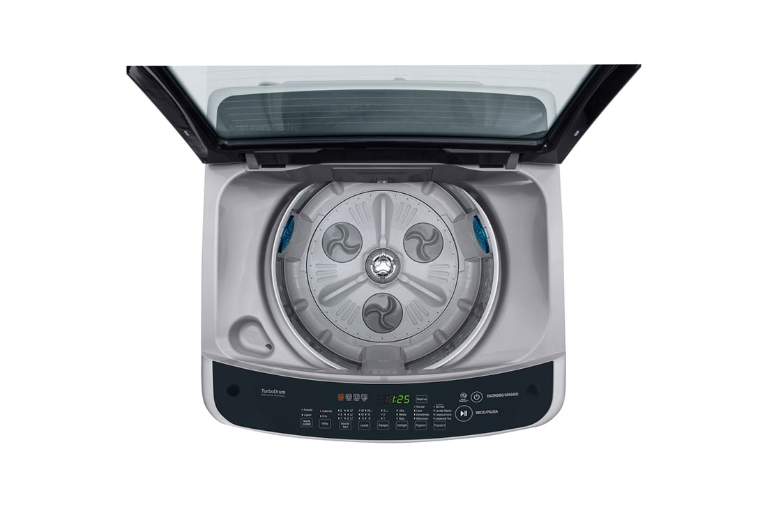 LG Lavadora Carga Superior 18kg Smart Inverter, Smart Motion, TurboDrum™, Color Gris, WT18DSBP, WT18DSBP, thumbnail 4