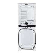 LG 22kg (lavado)/ 22kg (Secado) Torre de Lavadora AI Direct Drive™, Steam, ThinQ™, Color Blanco, Vista trasera de la Torre de Lavado., WK22WS6, thumbnail 15