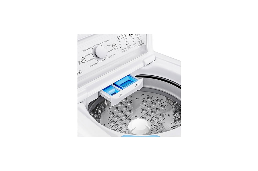 LG 21kg Lavadora Carga Superior con Direct Drive Inverter, Agitador