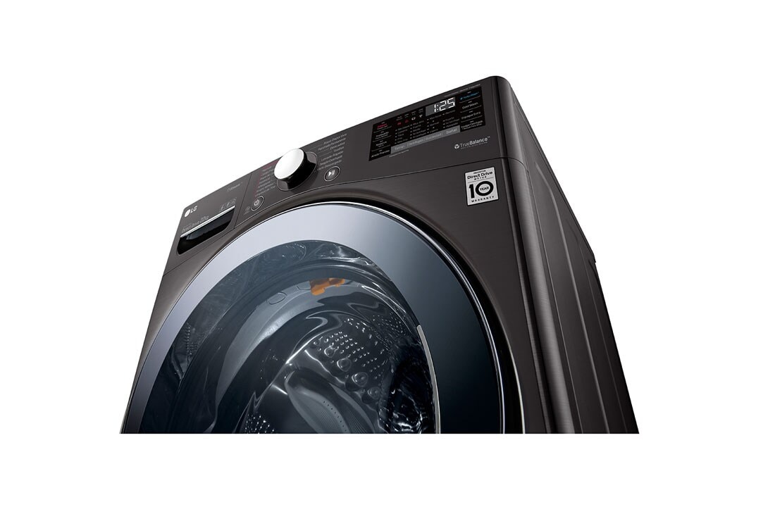 LG Lavadora Carga Frontal 22kg Direct Drive Inverter & ThinQ, Steam™ Color Acero Negro, WM22BV2S6B, WM22BV2S6B, thumbnail 6