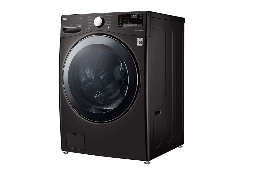 LG Lavadora Carga Frontal 22kg Direct Drive Inverter & ThinQ, Steam™ Color Acero Negro, WM22BV2S6B, WM22BV2S6B, thumbnail 11