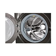 LG Lavadora Carga Frontal 22kg Direct Drive Inverter & ThinQ, Steam™ Color Acero Negro, WM22BV2S6B, WM22BV2S6B, thumbnail 3