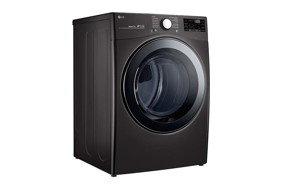 LG 22kg Secadora a Gas de Carga Frontal con TurboSteam™ \u0026  SmartThinQ(Wi-Fi), Color Acero Negro | LG Centroamérica y el Caribe