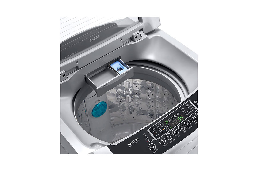 LG Lavadora Carga Superior 19kg  Smart Inverter, Smart Motion, TurboDrum™, Color Gris, WT19DPBK, WT19DPBK, thumbnail 6