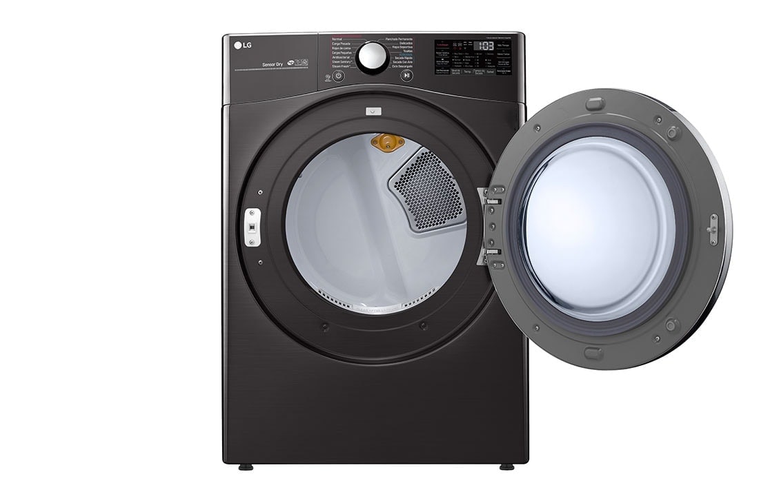 LG Secadora Eléctrica Carga Frontal 22kg TurboSteam™ SmartThinQ Color Acero Negro, DF22BV2BRE, DF22BV2BRE, thumbnail 2