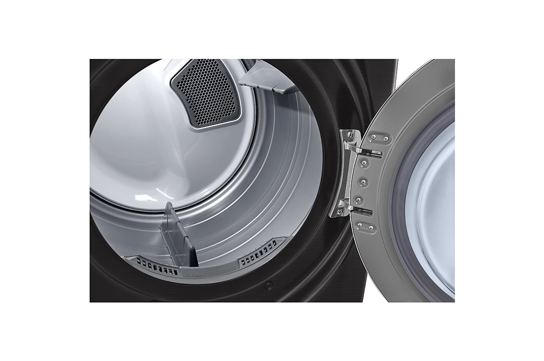 LG Secadora Eléctrica Carga Frontal 22kg TurboSteam™ SmartThinQ Color Acero Negro, DF22BV2BRE, DF22BV2BRE, thumbnail 3