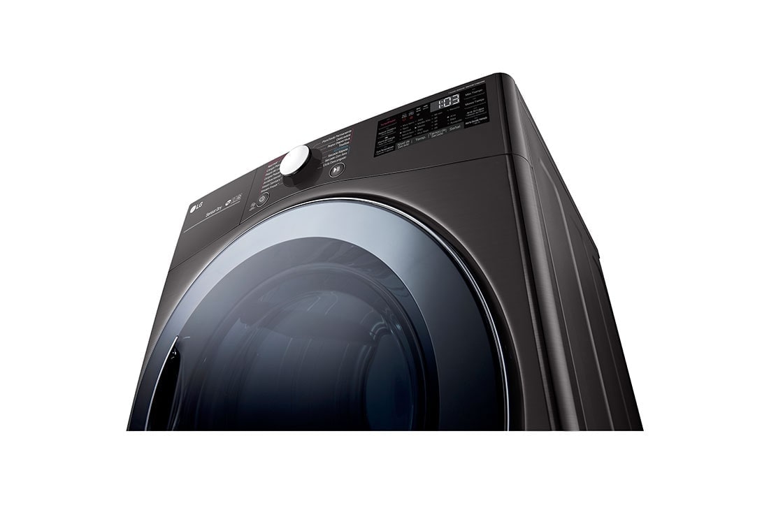LG Secadora Eléctrica Carga Frontal 22kg TurboSteam™ SmartThinQ Color Acero Negro, DF22BV2BRE, DF22BV2BRE, thumbnail 6