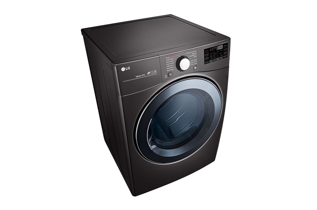 LG Secadora Eléctrica Carga Frontal 22kg TurboSteam™ SmartThinQ Color Acero Negro, DF22BV2BRE, DF22BV2BRE, thumbnail 7