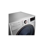 LG Secadora a Gas Carga Frontal 22kg con TurboSteam™ & SmartThinQ(Wi-Fi), Color Stainless Steel, Puerta de Vidrio templado, DF22VV2SBR, thumbnail 8