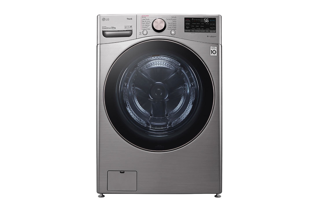 LG Lavadora Carga Frontal 22kg LG WM22VV2S6BR Direct Drive 6 Motion DD plateado, WM22VV2S6BR, WM22VV2S6BR