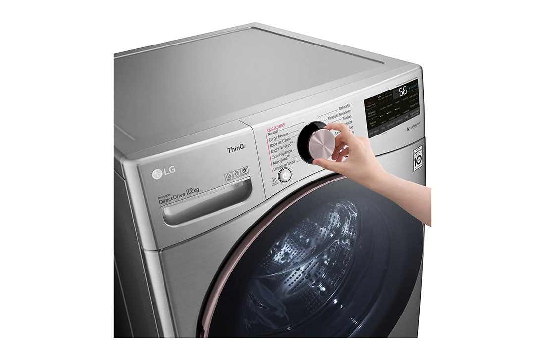 LG Lavadora Carga Frontal 22kg LG WM22VV2S6BR Direct Drive 6 Motion DD plateado, WM22VV2S6BR, WM22VV2S6BR, thumbnail 12