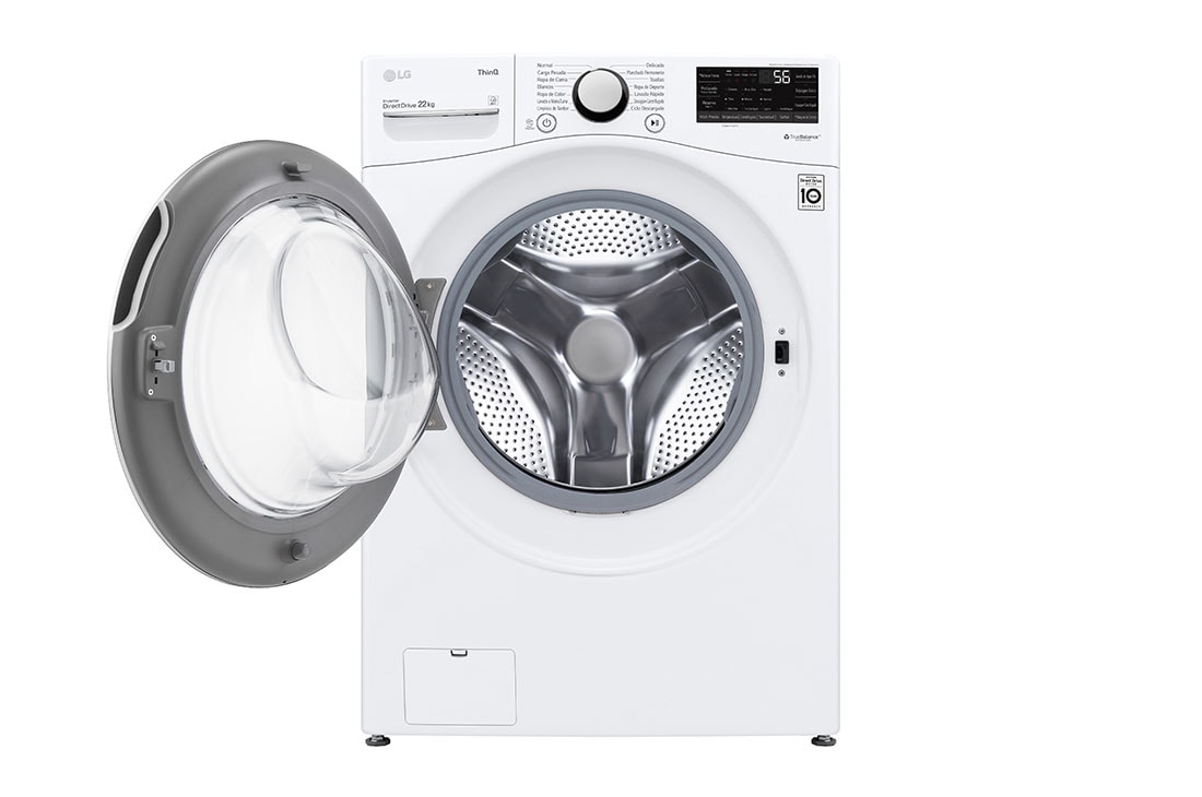 LG Lavadora CargaFrontal 22kg  6Motion DD Color Blanco ThinQ™, WM22WV26R, WM22WV26R, thumbnail 2