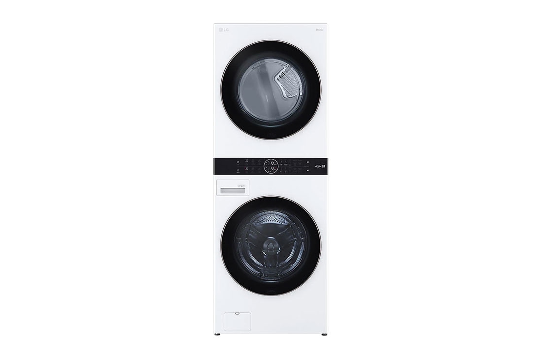 LG Torre de lavado WashTower™ (Lavadora y Secadora) LG Carga Frontal Inverter AI DD (Con Inteligencia Artificial) y Conectividad LG ThinQ 22Kg / 22Kg - Blanco, WK22WS6P, WK22WS6P