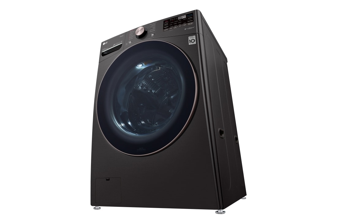 LG Lavadora Inverter Direct Drive de Carga Frontal 22kg/48lbs con 6 Motion DD, TurboWash, color Acero Negro, WM22BV2S6BR, WM22BV2S6BR, thumbnail 6