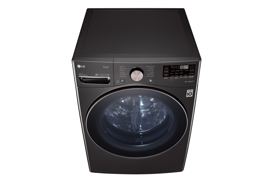 LG Lavadora Inverter Direct Drive de Carga Frontal 22kg/48lbs con 6 Motion DD, TurboWash, color Acero Negro, WM22BV2S6BR, WM22BV2S6BR, thumbnail 8