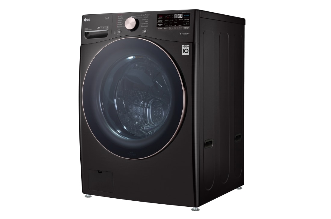 LG Lavadora Inverter Direct Drive de Carga Frontal 22kg/48lbs con 6 Motion DD, TurboWash, color Acero Negro, WM22BV2S6BR, WM22BV2S6BR, thumbnail 10