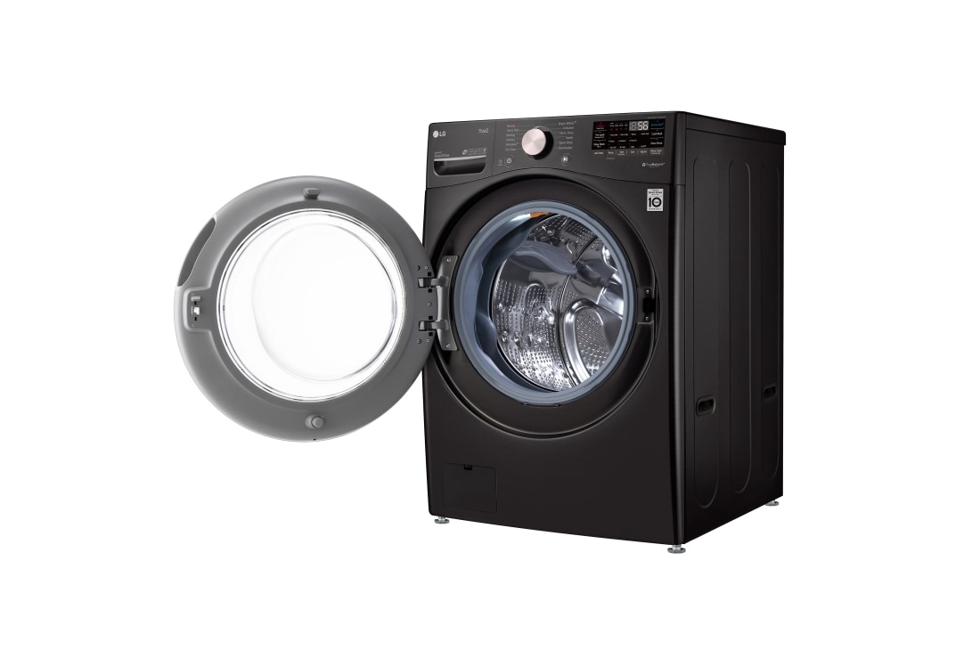 LG Lavadora Inverter Direct Drive de Carga Frontal 22kg/48lbs con 6 Motion DD, TurboWash, color Acero Negro, WM22BV2S6BR, WM22BV2S6BR, thumbnail 11