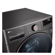 LG Lavadora Inverter Direct Drive de Carga Frontal 22kg/48lbs con 6 Motion DD, TurboWash, color Acero Negro, WM22BV2S6BR, WM22BV2S6BR, thumbnail 4
