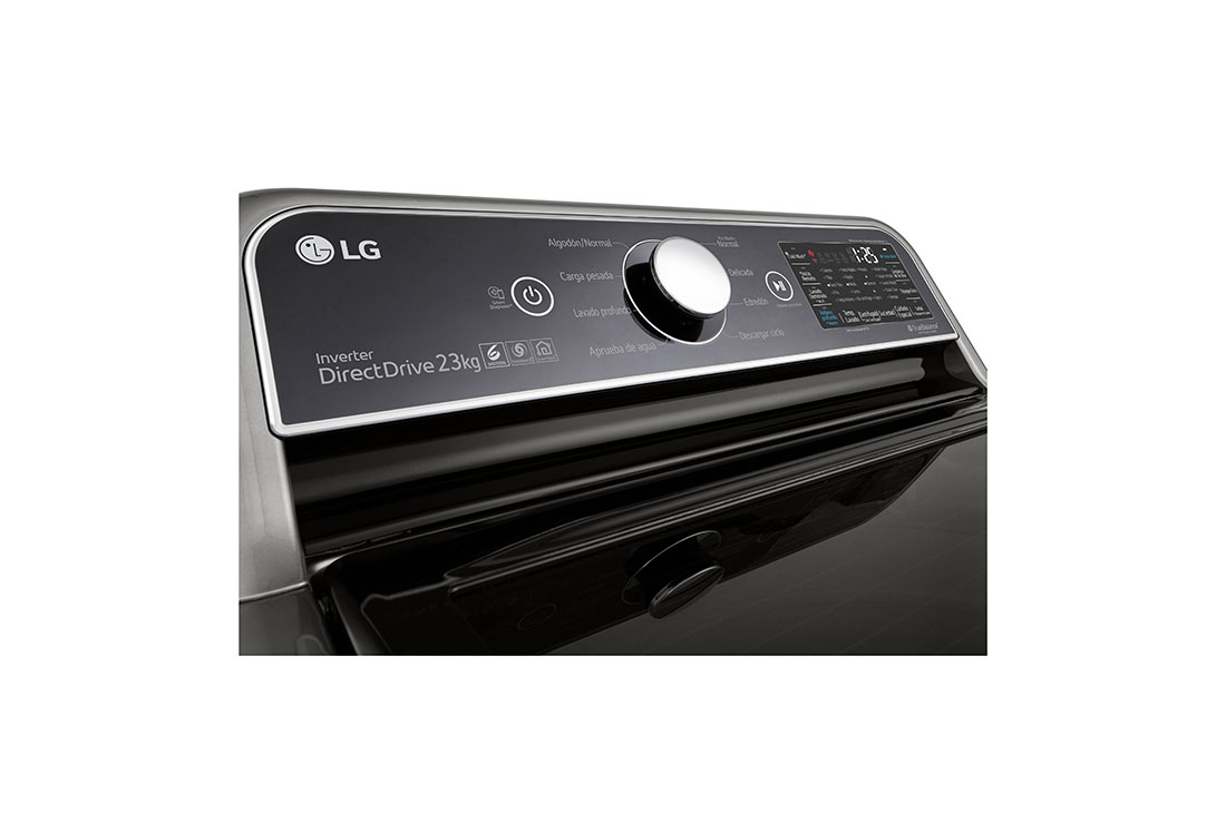 LG Lavadora Carga Superior 23 Kg con Agitador 4-Way™, TurboWash3D™ Motor Inverter DD, color Plata, WT23VT6HA, WT23VT6HA, thumbnail 9