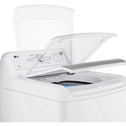 LG 22kg Lavadora Carga Superior con Direct Drive Inverter & Smart Diagnosis, Color Blanco , left PERSPECTIVE DOOR OPENING VIEW, WT22WT6HK, thumbnail 6