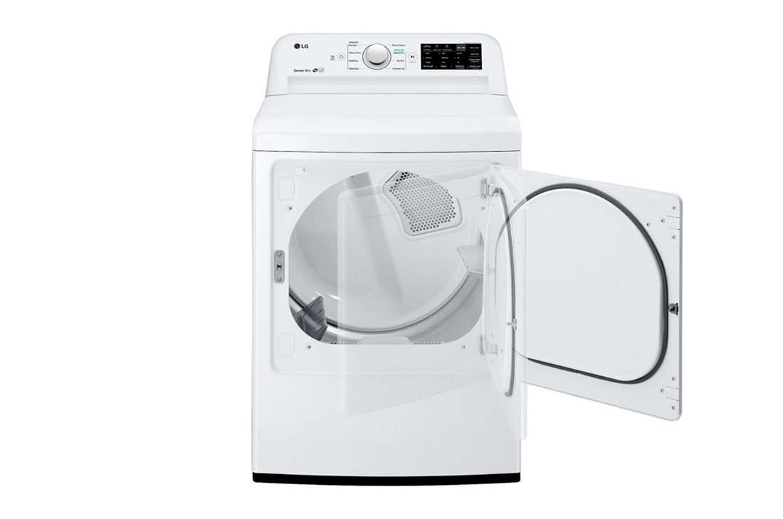 LG Secadora Eléctrica Carga Frontal 7.3p³ Sensor Dry FlowSense™  , Front open view , DLE7100W, thumbnail 7