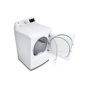 LG Secadora Eléctrica Carga Frontal 7.3p³ Sensor Dry FlowSense™  , Side open view , DLE7100W, thumbnail 6
