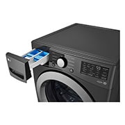 LG Lavadora Carga Frontal LG 25Kg  Direct Drive™ Inverter & Smart Diagnosis, Middle Black, WM25MV2S6W, WM25MV2S6W, thumbnail 4