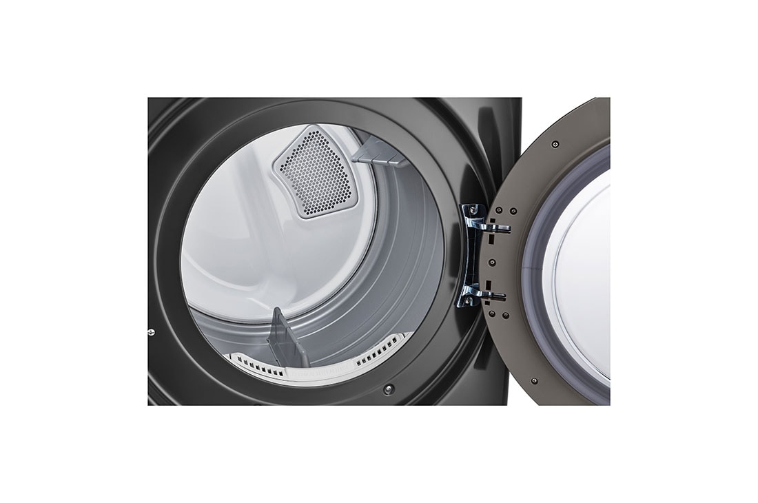 LG Secadora a Gas Carga Frontal 7.4p³ Sensor Dry Smart Diagnosis™ Middle Black, Drum detail, DF50MV2S6W, thumbnail 3