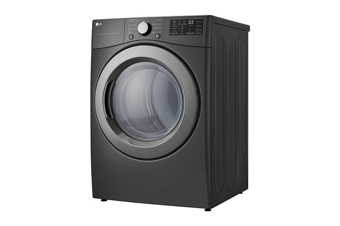 LG Secadora a Gas Carga Frontal 7.4p³ Sensor Dry Smart Diagnosis™ Middle Black, Right view, DF50MV2S6W, thumbnail 9