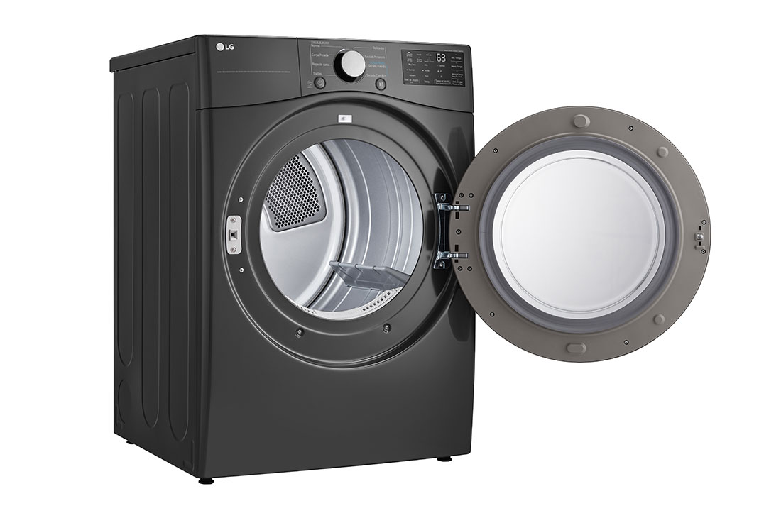LG Secadora a Gas Carga Frontal 7.4p³ Sensor Dry Smart Diagnosis™ Middle Black, Left open, DF50MV2S6W, thumbnail 11