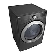 LG Secadora a Gas Carga Frontal 7.4p³ Sensor Dry Smart Diagnosis™ Middle Black, left top view, DF50MV2S6W, thumbnail 6