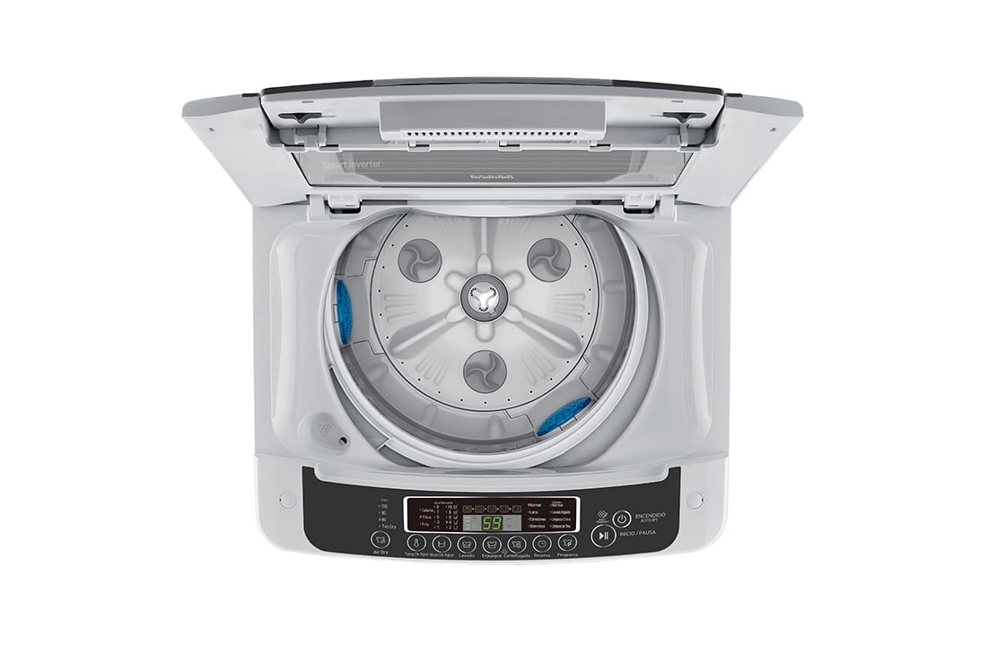 LG Lavadora LG Carga Superior 13Kg LG WT13DPBPK Motor Smart Inverter TurboDrum™, Pre-lavado+Normal, Color Plateado, WT13DPBPK, thumbnail 4