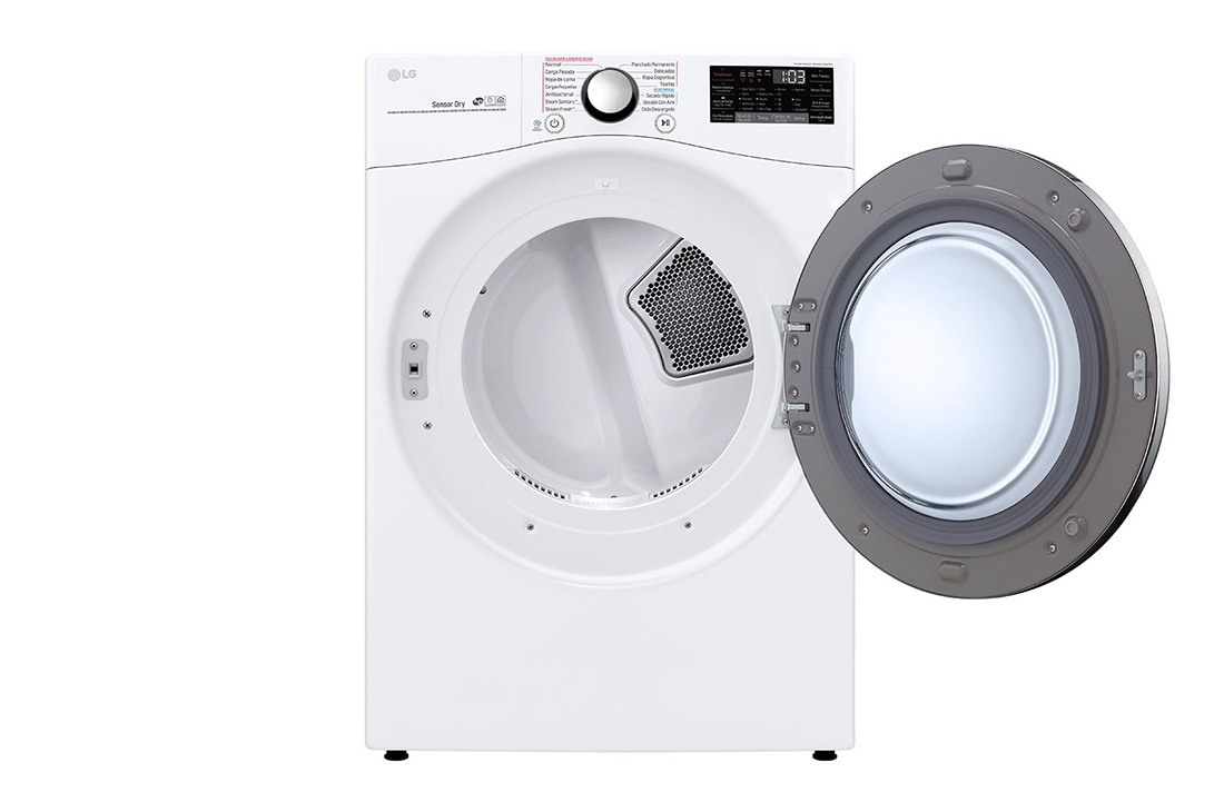LG Secadora Carga Frontal con TurboSteam™, Sensor de Secado, Steam Fresh™(Menos arrugas), Capacidad de 22kg/48lbs, Color Blanco, DF50WV2BRE, DF50WV2BRE, thumbnail 2