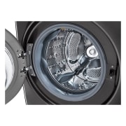 LG Lavadora Carga Frontal 25kg/55lbs LG WM25BV2S6BR TurboWash™ 360° Black Steel, Dryer Drum Detail, WM25BV2S6BR, thumbnail 3