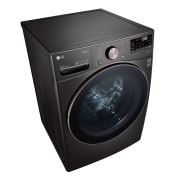 LG Lavadora Carga Frontal 25kg/55lbs LG WM25BV2S6BR TurboWash™ 360° Black Steel, right side view , WM25BV2S6BR, thumbnail 7