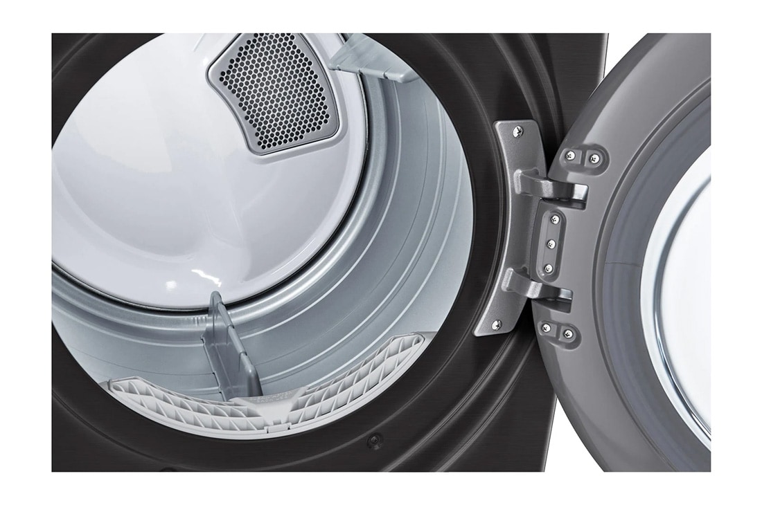 LG Secadora a Gas Carga Frontal 7.4p³  Smart Diagnosis™ Color Negro, Side view, DF50BV2BR, thumbnail 5