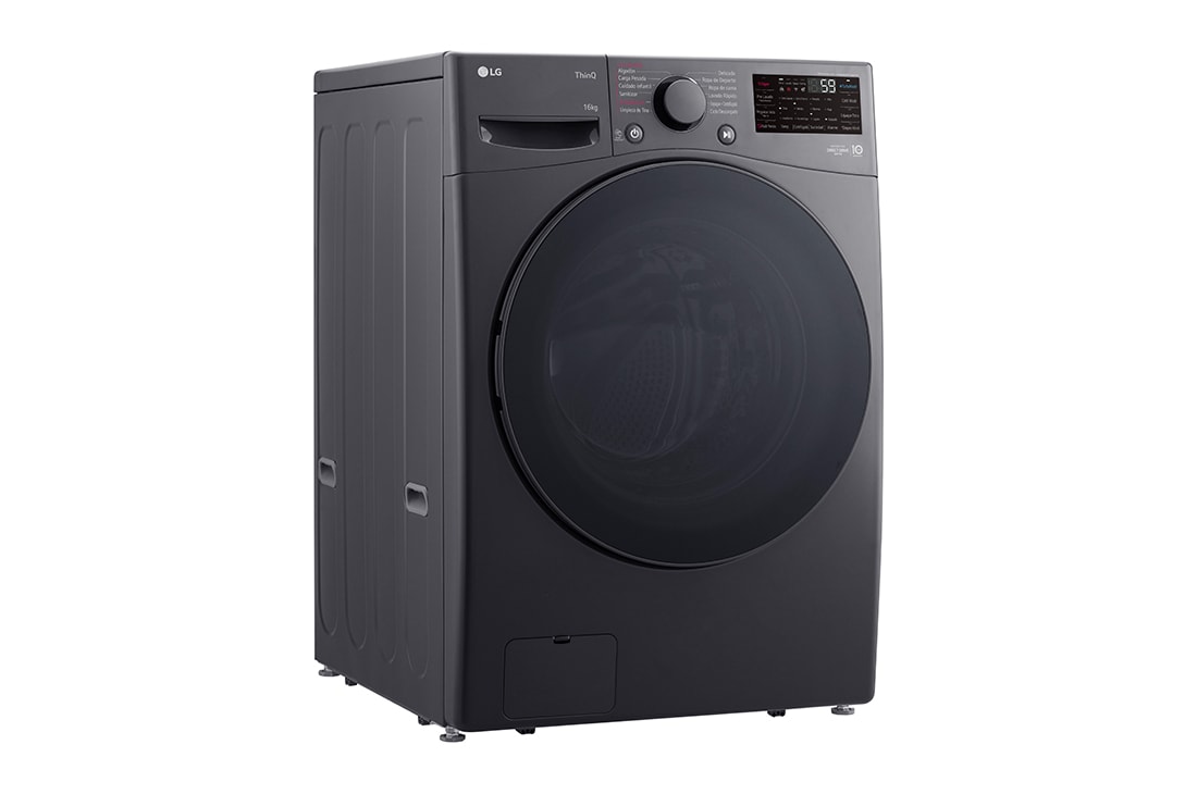 LG Lavadora Carga Frontal 16Kg Tecnología AI DD™ & Steam™ ThinQ™ Color Middle Black, Right side, WO16MG2S6P, thumbnail 3
