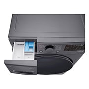 LG Lavadora Carga Frontal 16Kg Tecnología AI DD™ & Steam™ ThinQ™ Color Middle Black, Drawer Open Detail 2, WO16MG2S6P, thumbnail 8
