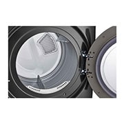 LG Secadora Eléctrica Carga Frontal 7.4pᶟ Sensor Dry Smart Diagnosis™ Middle Black, receptive view, DF50MV2S6WE, thumbnail 3