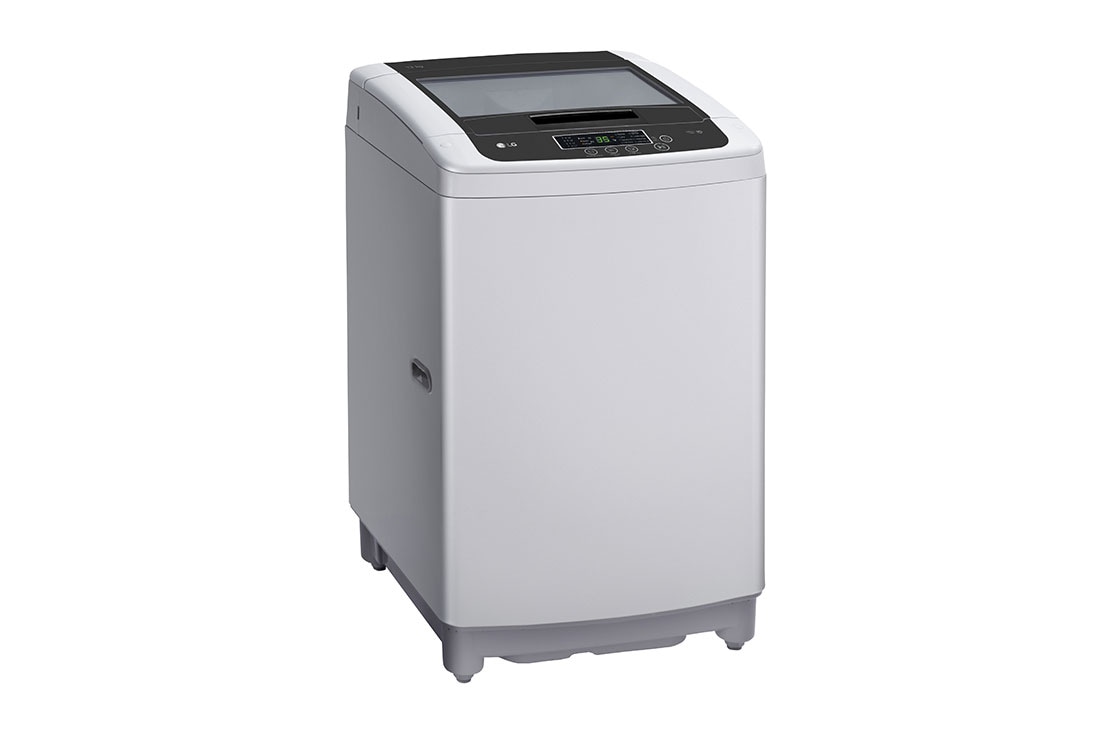 LG Lavadora LG  Carga Superior(13kg/28lbs), con tecnología Motor Smart Inverter, Turbo Drum, Pre-lavado+Normal, Color Plateado, Left side view, WT13DPBK, thumbnail 2