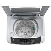 LG Lavadora LG  Carga Superior(13kg/28lbs), con tecnología Motor Smart Inverter, Turbo Drum, Pre-lavado+Normal, Color Plateado, Top open Detailed drum view, WT13DPBK, thumbnail 5