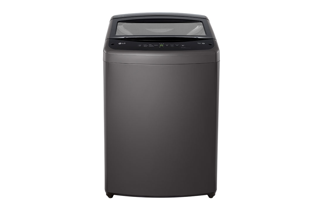 LG Lavadora LG Carga Superior Smart Inverter con LG TurboDrum 19Kg – Gris oxford, Front view, WT19MVTM