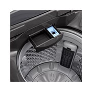 LG Lavadora LG Carga Superior Smart Inverter con LG TurboDrum 19Kg – Gris oxford, close drum view, WT19MVTM, thumbnail 3