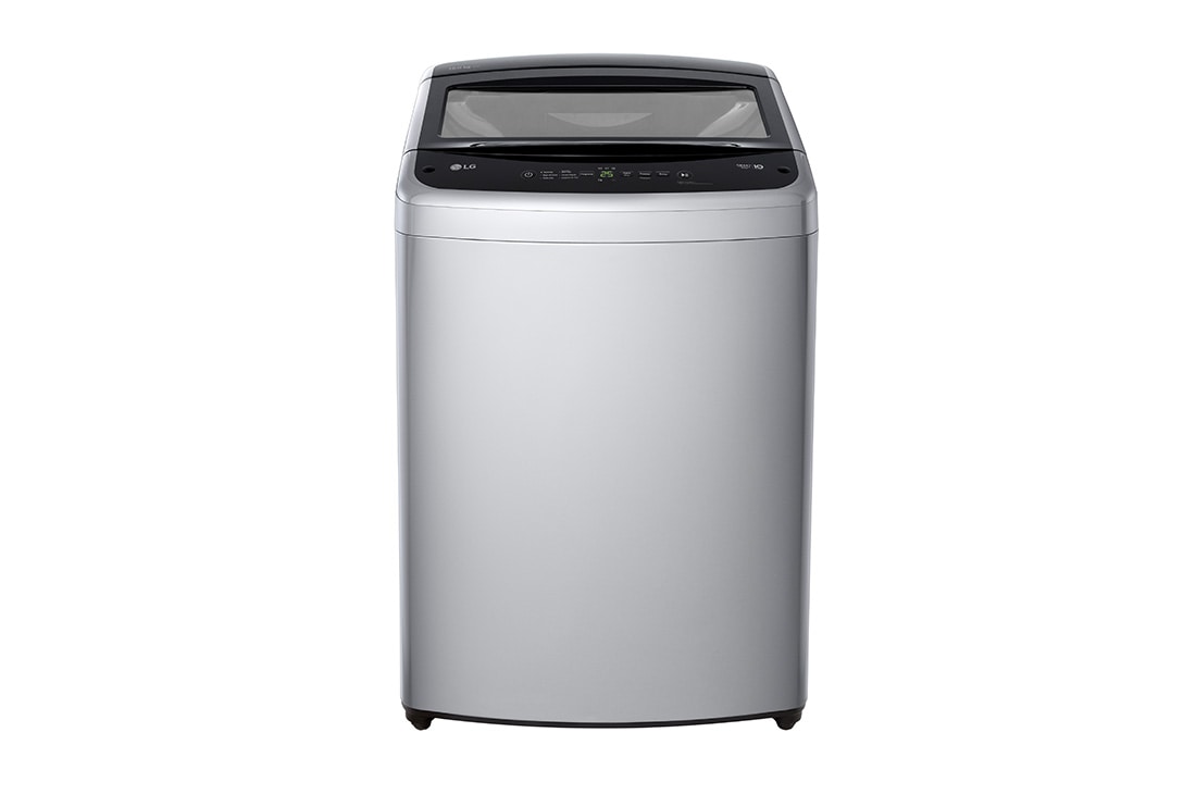 LG Lavadora Carga Superior 19KG  Smart Diagnosis™ TurboDrum™ Gris , font view, WT19DVTM