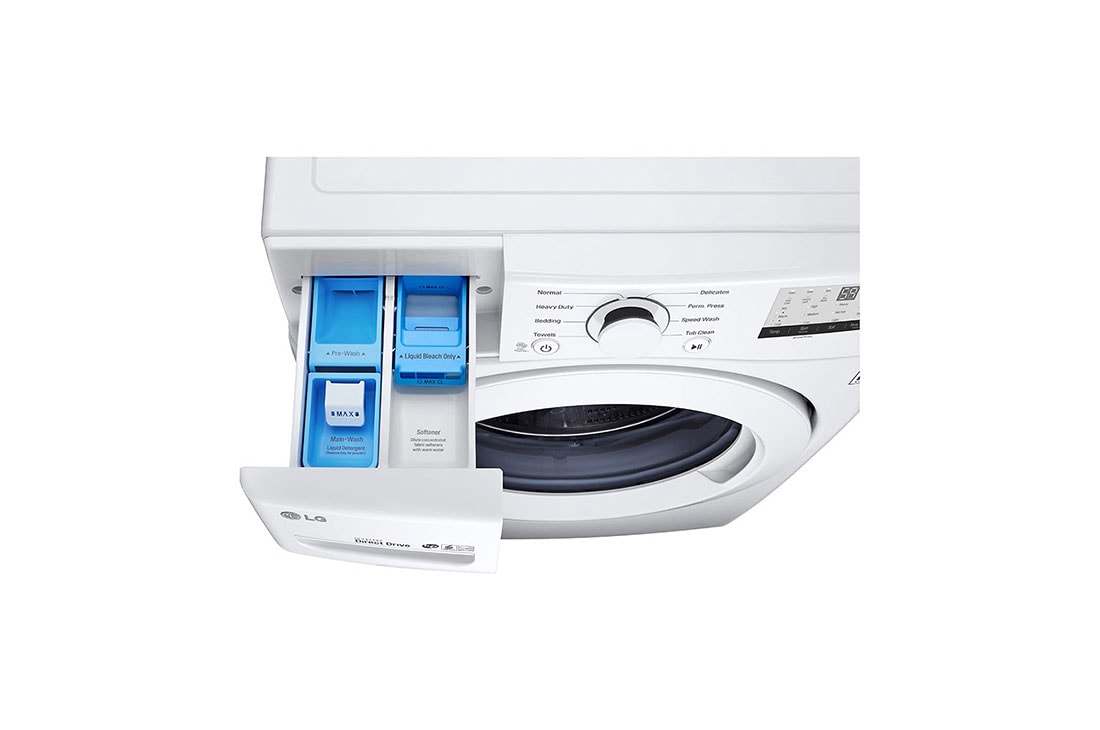 LG Lavadora Carga Frontal 4.5p³ Direct Drive Inverter SmartDiagnosis™ Color Blanco, WM3400CW-Detail view 2, WM3400CW, thumbnail 8