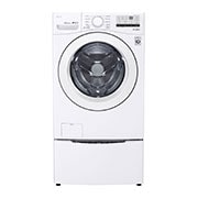 LG Lavadora Carga Frontal 4.5p³ Direct Drive Inverter SmartDiagnosis™ Color Blanco, WM3400CW-front view, WM3400CW, thumbnail 2