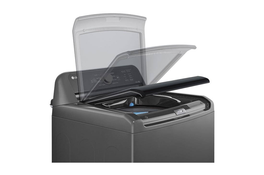 LG Lavadora LG Carga Superior con Agitador 4-Way™, Motor Inverter Direct Drive, 19 Kg color negro, Door Open Motion, WT19MT6HKA, thumbnail 5