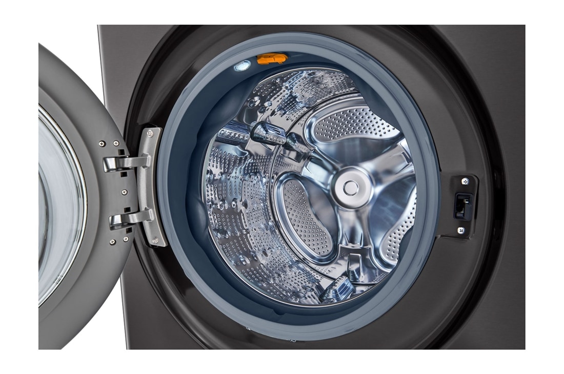 LG Torre de lavado WashTower™ LG 25Kg(lavado) / 22Kg (Secado Eléctrico) Carga Frontal Inverter AI DD™ ThinQ Color: Negro, receptive view, WK25BS6E, thumbnail 4