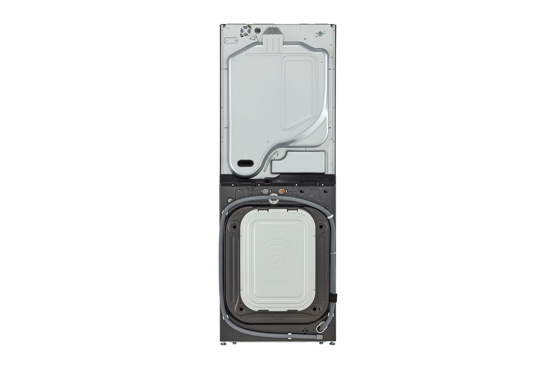 LG Torre de lavado WashTower™ LG 25Kg(lavado) / 22Kg (Secado Eléctrico) Carga Frontal Inverter AI DD™ ThinQ Color: Negro, back view, WK25BS6E, thumbnail 17